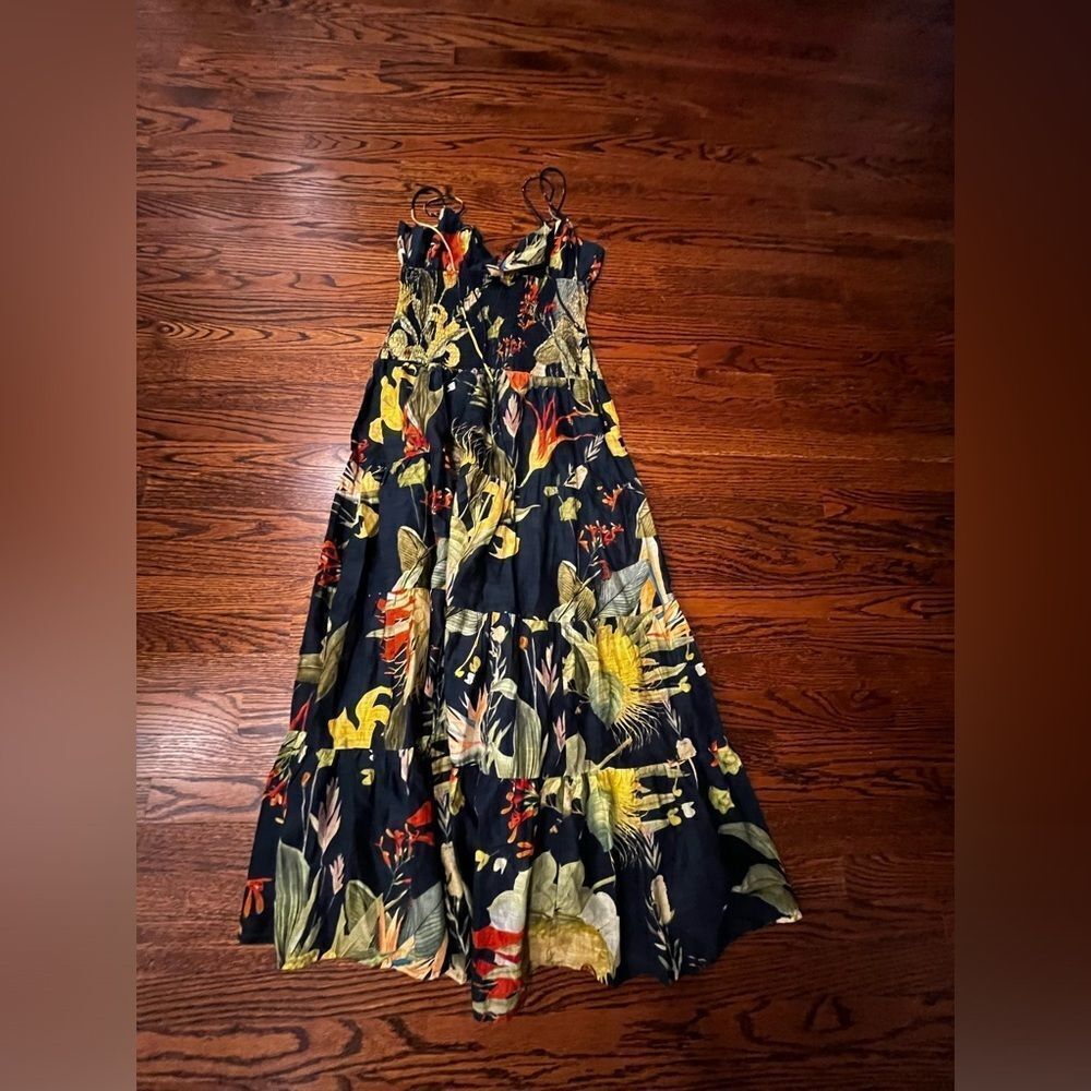 The Josephine Smocked Drop-Waist Dress size Medium Color:
BOTANICAL MOTIF - Picture 6 of 8